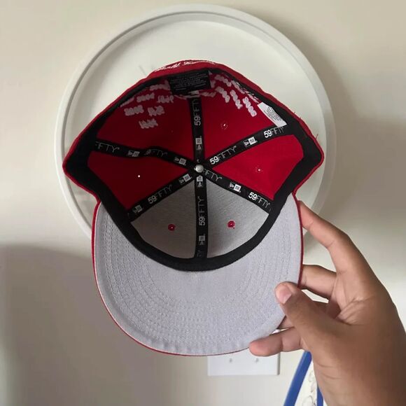 SS21 Supreme Box Logo 27-Time Champions New Era Fitted Size 7 5/8 - Picture 5 of 5